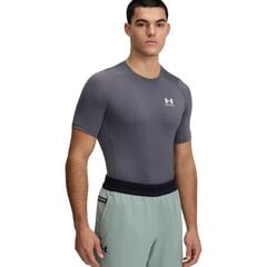 UNDER ARMOUR Męska koszulka kompresyjna UA HG Armour Comp SS szara, Kolor: szary, Rozmiar: XL