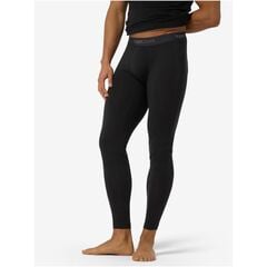 SUPER.NATURAL TUNDRA175 Tight legginsy męskie termoaktywne merino czarne, Kolor: czarny, Rozmiar: S