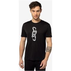 SUPER.NATURAL Carabineri Tee koszulka męska wspinanie trekking merino czarna, Kolor: czarny, Rozmiar: M