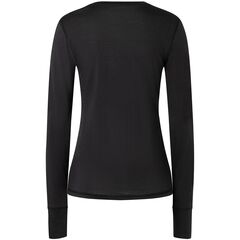 SUPER.NATURAL Koszulka damska z długim rękawem merino TUNDRA175 czarna, Kolor: czarny, Rozmiar: XS, 3 zdjęcie