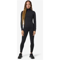 SUPER.NATURAL ARCTIC230 ZIP 1/4 koszulka damska termoaktywna merino czarna, Kolor: czarny, Rozmiar: XS, 3 zdjęcie