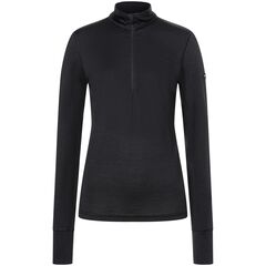 SUPER.NATURAL ARCTIC230 ZIP 1/4 koszulka damska termoaktywna merino czarna, Kolor: czarny, Rozmiar: XS, 5 zdjęcie