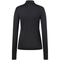 SUPER.NATURAL ARCTIC230 ZIP 1/4 koszulka damska termoaktywna merino czarna, Kolor: czarny, Rozmiar: XS, 6 zdjęcie