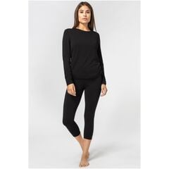 SUPER.NATURAL ARCTIC230 LS koszulka damska termoaktywna merino czarna, Kolor: czarny, Rozmiar: XS