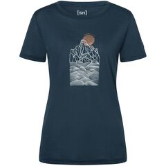 SUPER.NATURAL Koszulka damska merino PREIKESTOLEN CLIFFS TEE szara, Kolor: szary, Rozmiar: M, 3 zdjęcie