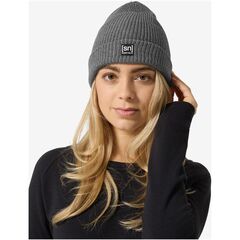 SUPER.NATURAL Merino Basic Beanie czapka unisex męska damska zimowa szara, Kolor: szary, Rozmiar: one size