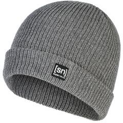 SUPER.NATURAL Merino Basic Beanie czapka unisex męska damska zimowa szara, Kolor: szary, Rozmiar: one size, 3 zdjęcie