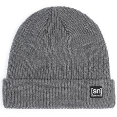 SUPER.NATURAL Merino Basic Beanie czapka unisex męska damska zimowa szara, Kolor: szary, Rozmiar: one size, 4 zdjęcie