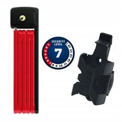 ABUS zabezpieczenie rowerowe BORDO™ Lite 6055K/85 czerwony + uchwyt SH