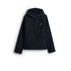 4F F605 Kurtka damska SOFTSHELL z kapturem na co dzień czarna, Kolor: czarny, Rozmiar: L, 3 zdjęcie
