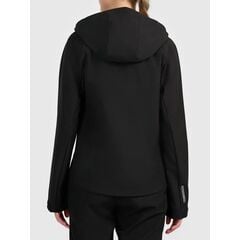 4F F605 Kurtka damska SOFTSHELL z kapturem na co dzień czarna, Kolor: czarny, Rozmiar: L, 2 zdjęcie