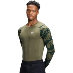 Under Armour UA HG Armour Comp CB LS męska koszulka sportowa treningowa zielona, Kolor: zielony, Rozmiar: L