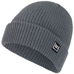 SUPER.NATURAL Czapka MERINO BASIC BEANIE szaro-niebieska, Kolor: niebieski, Rozmiar: one size