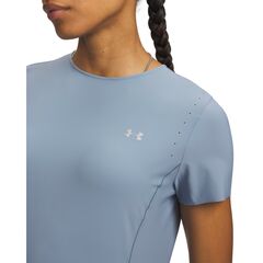 Under Armour Vanish Elite SS T-shirt koszulka damska treningowa szybkoschnąca niebieska, Kolor: niebieski, Rozmiar: L, 3 zdjęcie