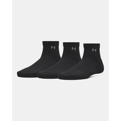UNDER ARMOUR damskie skarpety za kostkę sportowe Women's Vanish 3 szt czarne, Kolor: czarny, Rozmiar: L