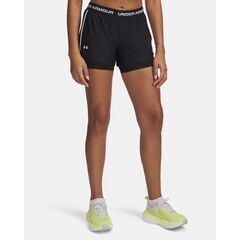 UNDER ARMOUR damskie spodenki treningowe Tech Play Up 2in1 Shorts czarny, Kolor: czarny, Rozmiar: S