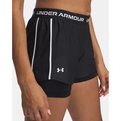 UNDER ARMOUR damskie spodenki treningowe Tech Play Up 2in1 Shorts czarny, Kolor: czarny, Rozmiar: S, 4 zdjęcie