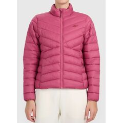 4F Damska kurtka pikowana puchowa hydrofobowa F0923 CITY JACKETS różowa, Kolor: różowy, Rozmiar: M