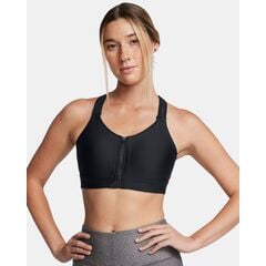 UNDER ARMOUR Biustonosz sportowy UA High Zip Infinity 2.0 czarny, Kolor: czarny, Rozmiar: L A-C