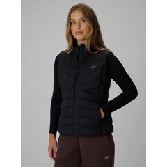 4F Kamizelka puchowa pikowana damska F371 CITY JACKETS czarna, Kolor: czarny, Rozmiar: S