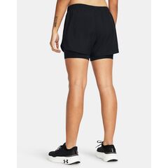 UNDER ARMOUR spodenki damskie treningowe Fly By 2-in-1 Shorts czarny, Kolor: czarny, Rozmiar: XS, 3 zdjęcie