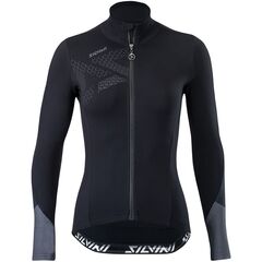 Koszulka Kolarska Damska SILVINI Calvana WD1618, Kolor: czarny, Rozmiar: XL