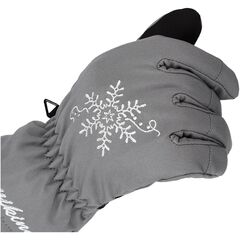 VIKING Rękawice Aliana Ski Lady z kryształkami szare, Kolor: szary, Rozmiar: 5, 2 zdjęcie