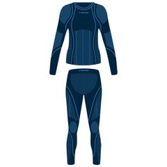 VIKING Bielizna Skido Kids Set, Kolor: granatowy, Rozmiar: 128/140, 4 zdjęcie