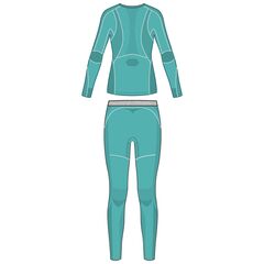 VIKING Bielizna Gaja Lady Set turkusowa, Kolor: turkusowy, Rozmiar: XL, 2 zdjęcie