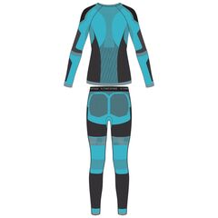 VIKING Bielizna termoaktywna zestaw Volcanica Lady Set turkusowa, Kolor: turkusowy, Rozmiar: XL, 6 zdjęcie