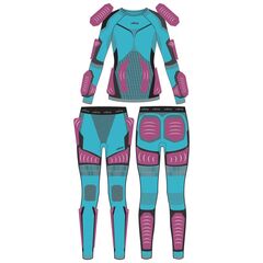 VIKING Bielizna termoaktywna zestaw Volcanica Lady Set turkusowa, Kolor: turkusowy, Rozmiar: XL, 3 zdjęcie