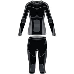 VIKING Bielizna Gaja Lady Set 3/4, Kolor: czarny, Rozmiar: S