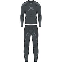 VIKING Bielizna termiczna męska Primeone Man Set szara, Kolor: szary, Rozmiar: L, 2 zdjęcie