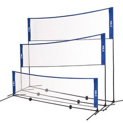NILS 3W1 Siatka Multifunkcyjna Badminton+Tenis+Siatkówka Pokrowiec Pełny 