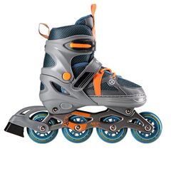 NILS EXTREME Szaro-Pomarańczowe Łyżworolki Extreme, Rozmiar: 31-34, 3 zdjęcie