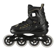 NILS EXTREME rolki damskie regulowane z kauczukowymi kołami NA1128 czarne/złote, Kolor: złoty, Rozmiar: 39-42, 6 zdjęcie