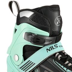NILS EXTREME rolki regulowane z świecącymi kołami LED NA11230A zielone, Kolor: zielony, Rozmiar: 39-42, 6 zdjęcie