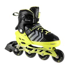 NILS EXTREME 4W1 Czarno-Zielony Łyżworolki z wymienną płozą hokejową Extreme, Rozmiar: 39-43
