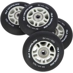 NILS EXTREME 84X24 82A Czarne Matowe (4 szt) + Abec-9 Chrome (8 szt) Zestaw Extreme