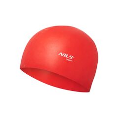 Czepek Silikonowy Jednokolorowy NQC NILS AQUA czerwony, Kolor: czerwony