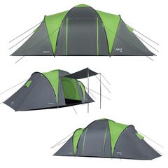 NILS CAMP namiot turystyczny z przedsionkiem rodzinny NC6031 HIGHLAND, Kolor: zielony