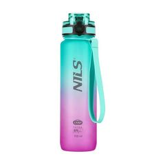 NILS CAMP NCD04 butelka na wodę 950ml tritanowa bidon sportowy niebieska, Kolor: różowy