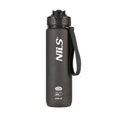 NILS CAMP NCD68 butelka tritanowa butelka na wodę 1000 ml pomarańczowa/niebieska, Kolor: czarny
