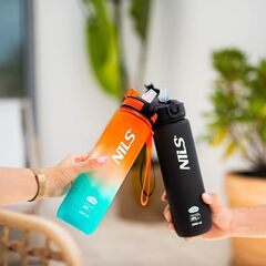 NILS CAMP NCD68 butelka tritanowa butelka na wodę 1000 ml pomarańczowa/niebieska, Kolor: niebieski, 5 zdjęcie