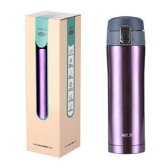 NILS CAMP kubek termiczny turystyczny 500 ml NCB10 fioletowy, Kolor: fioletowy, Pojemność (litry): 500 ml, 2 zdjęcie