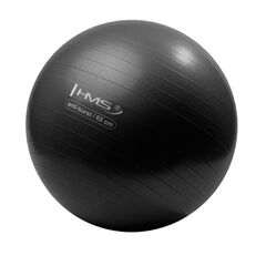 HMS YB02 piłka gimnastyczna fitness z systemem anti-burst 65cm czarna, Kolor: czarny, Rozmiar: 65 cm