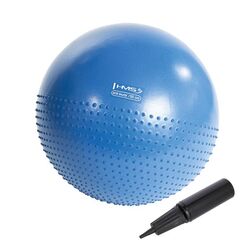 HMS YB03 piłka gimnastyczna do ćwiczeń fitness z wypustkami 55cm niebieska, Kolor: niebieski, Rozmiar: 55 cm