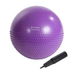 HMS YB03 piłka gimnastyczna do ćwiczeń fitness z wypustkami 55cm fioletowa, Kolor: fioletowy, Rozmiar: 55 cm