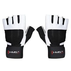 RST04 Rękawice Na Siłownię White-Black R. S HMS, Kolor: biały, Rozmiar: XXL