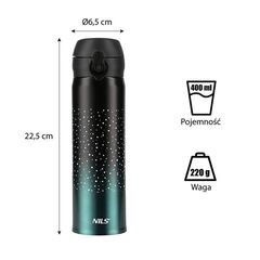 NILS CAMP kubek termiczny 450 ml NCB11 morski, Kolor: niebieski, Pojemność (ml): 450, 5 zdjęcie